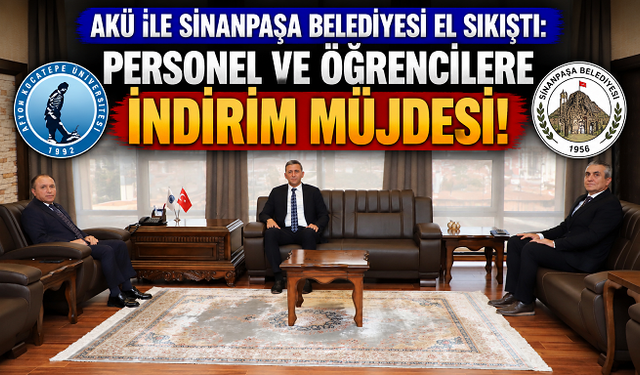 AKÜ ile Sinanpaşa Belediyesi El Sıkıştı: Personel ve Öğrencilere İndirim Müjdesi!