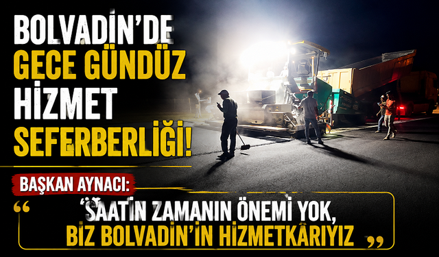 Başkan Aynacı: “Saatin Zamanın Önemi Yok, Biz Bolvadin’in Hizmetkârıyız”