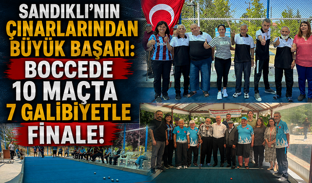 Sandıklı’nın Çınarlarından Büyük Başarı: Boccede 10 Maçta 7 Galibiyetle Finale!