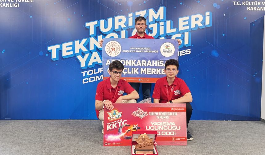 Afyonkarahisarlı Gençler TEKNOFEST KKTC 2025’te Türkiye Üçüncüsü Oldu