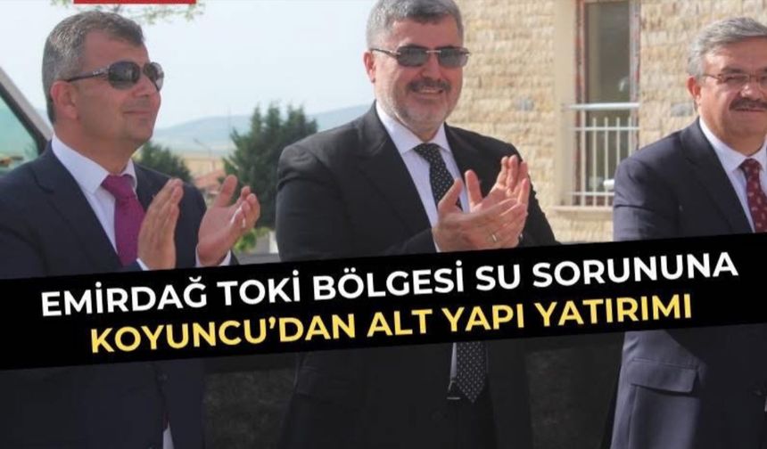 Emirdağ'da TOKİ Bölgesi Temelsu Altyapısı Yenileniyor
