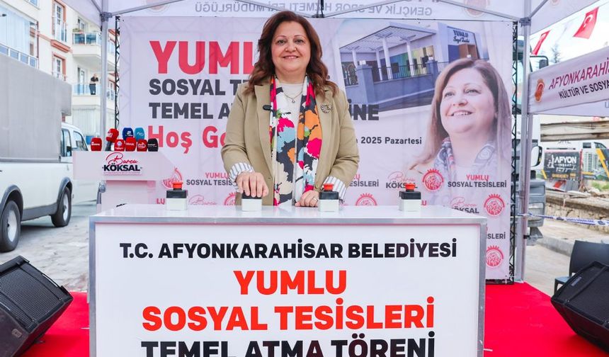 AFYONKARAHİSAR BELEDİYESİ YUMLU SOSYAL TESİSİMİZİN TEMELLERİ ATILDI