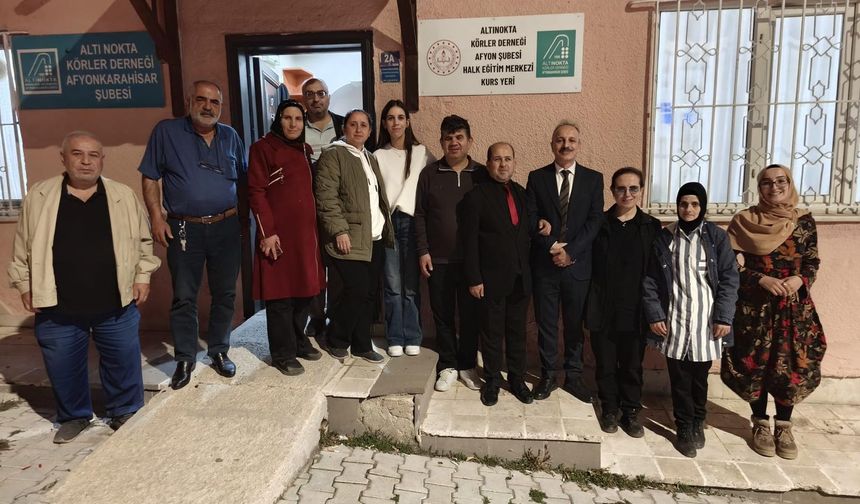 Altı Nokta Körler Derneği Afyon Şubesi’nde Ses Eğitimi Kursu Açılışı Gerçekleştirildi