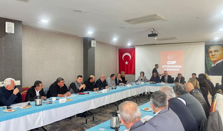 CHP Afyonkarahisar'da İlçe Başkanları ile Strateji Toplantısı