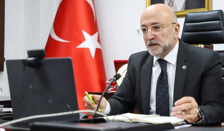 BAŞKAN ŞAHİN 18 İLÇE BAŞKANIYLA VKS ÜZERİNDEN BİR ARAYA GELDİ