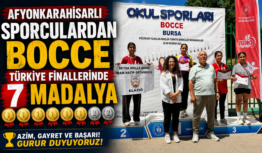Afyonkarahisarlı Sporculardan Bocce Türkiye Finallerinde 7 Madalya