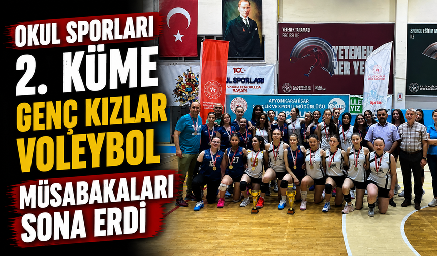 Okul Sporları 2. Küme Genç Kızlar Voleybol Müsabakaları Sona Erdi