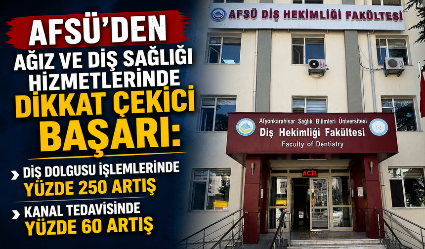 AFSÜ’den Ağız ve Diş Sağlığı Hizmetlerinde Dikkat Çekici Başarı.!