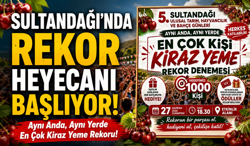 Sultandağı'nda Rekor Heyecanı Başlıyor!